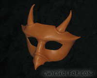 A curious chimera with both beak and horns.